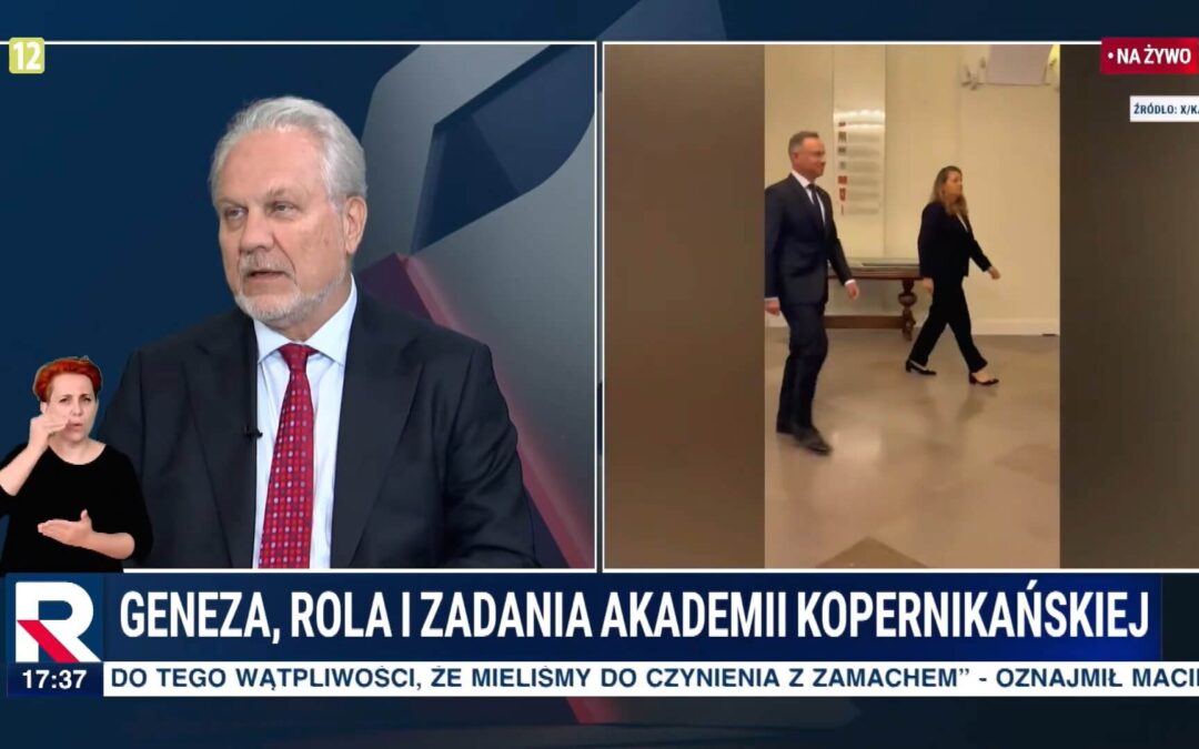 Wywiad z Sekretarzem Generalnym Akademii Kopernikańskiej prof. dr hab. Krzysztofem Górskim w programie „Republika Dzień”